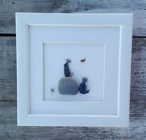 Pebble art cats cats pebble art new home gift cats couple | Etsy in ...