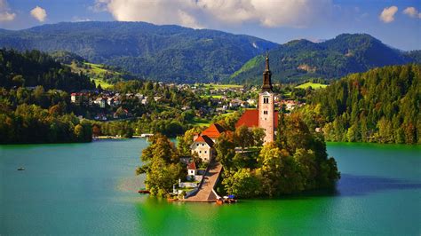 Assumption Of Mary Pilgrimage Church Lake Bled Slovenia Travelmediaie