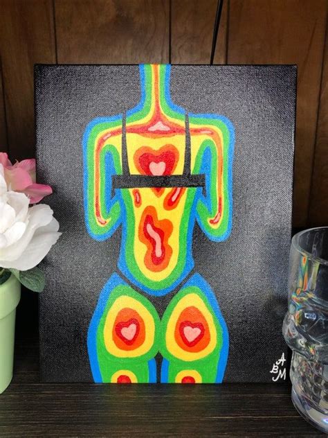 Thermal Body X Canvas Painting Etsy In Mini Canvas Art