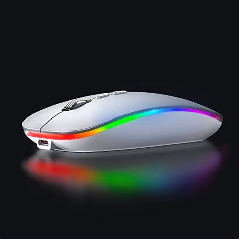 Inphic Led Wireless Mouse Slim Rechargeable 24g Pc Laptop Cordless