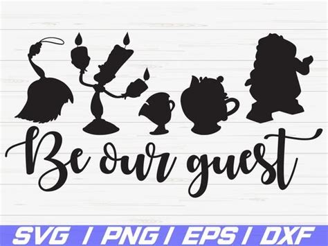 Be Our Guest Svg Disney Svg Beauty And The Beast Lumiere Mrs