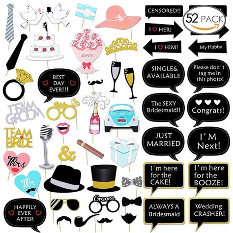 Wedding Photo Booth Props Ideas