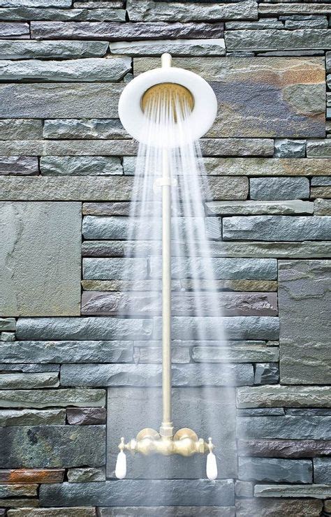 110 Outdoor Stone Showers And Tubs Ideas Outdoor Outdoor Shower