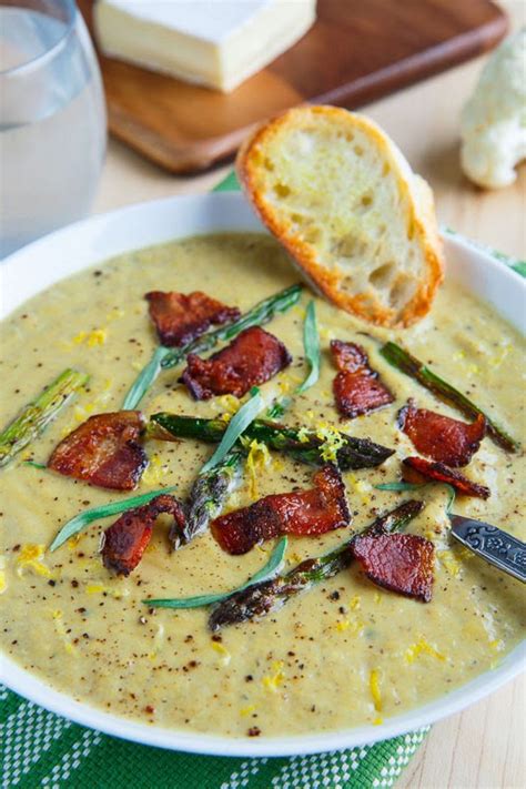 All the ingredients go in uncooked, even the rice. Creamy Roasted Asparagus and Brie Cauliflower Soup ...