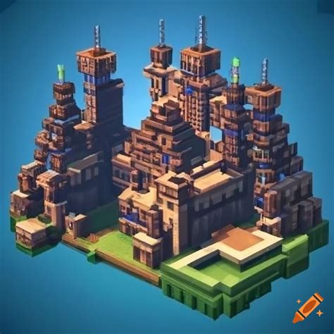 A Minecraft Mega Base On Craiyon