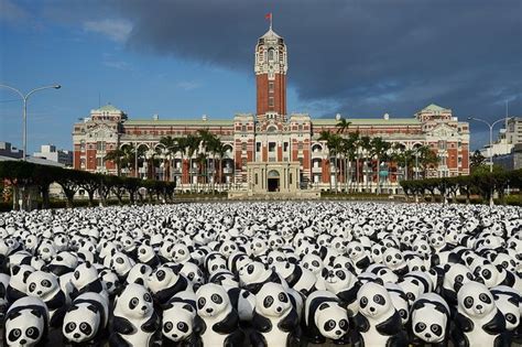 An Army Of 1600 Paper Pandas Occupy The Streets Of Taipei Taiwan The
