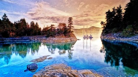 Photography Reflection Hdr Wallpaper Canada Landscape Nature