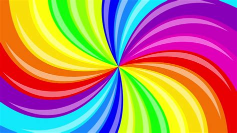 Colorful Background Rainbow Rotating Spiral Stock