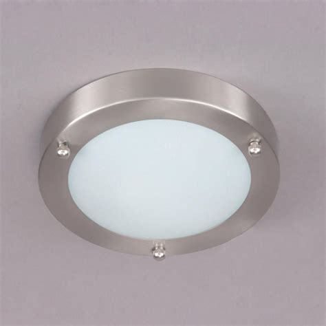 Clear cloche glass ceiling light. Circular Flush Mounted IP44 Modern Bathroom Lighting in ...