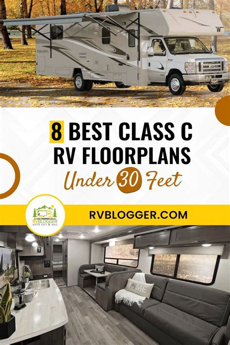 8 Best Class C Rv Floorplans Under 30 Feet Class C Rv Rv Floor Plans Rv