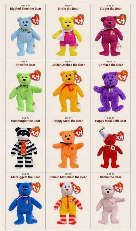 Retro Toys Vintage Toys Mcdonalds Beanie Babies Beanie Baby Bears