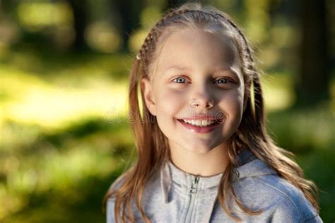 Smiling Little Girl Stock Photo Image Of Human Playful 15922594