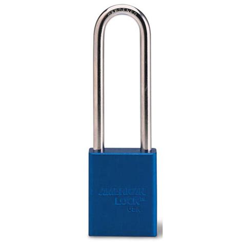 American Lock 1100 Series Anodized Aluminum Safety Padlock 3 Shackle