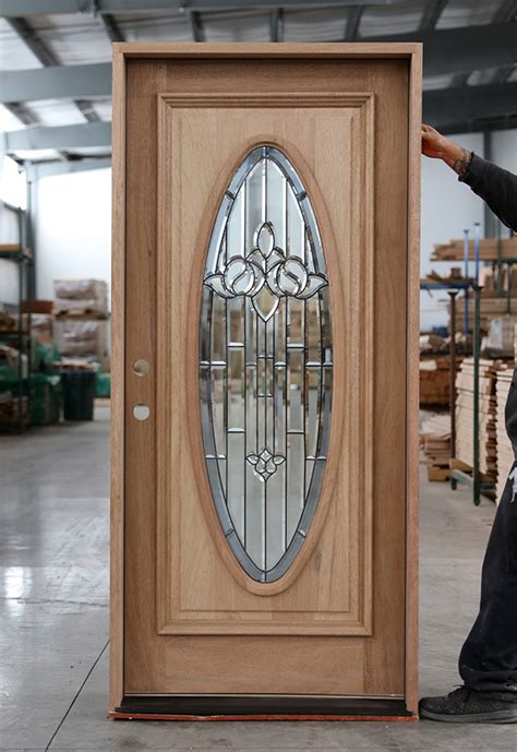 Wood Front Door With Oval Glass Glass Designs