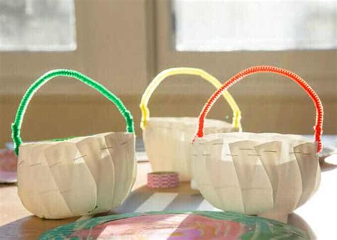 These can all be done on a budget and with only a few materials! Mini Easter Baskets - A Beautiful Easter Craft Made with Paper Plates!