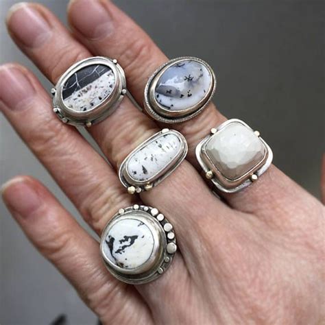 White Buffalo Turquoise Silver Ring Size 6 Yin Yang Ring White
