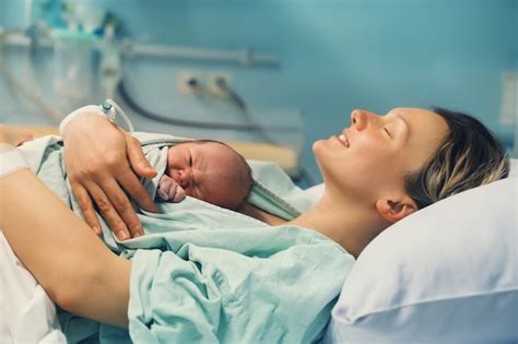 Mother And Baby In Hospital