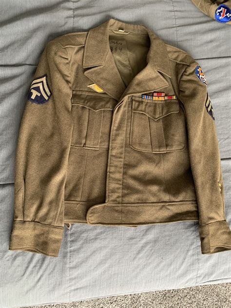 Original Namedidd Ww2 Us Army Ike Jacket 5th Air Force For Sale