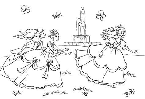 Dibujo Para Colorear Juegos De Princesas