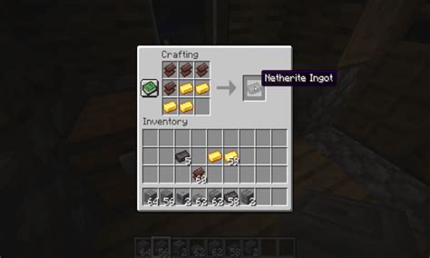 Minecraft Crafting Guide How To Make Netherite Ingots