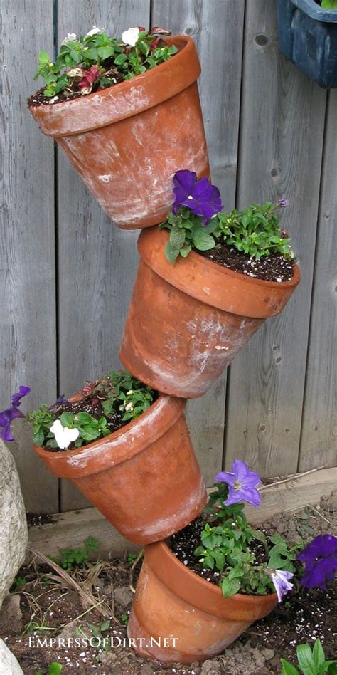 How To Make Tipsy Pots Home Vegetable Garden Garden
