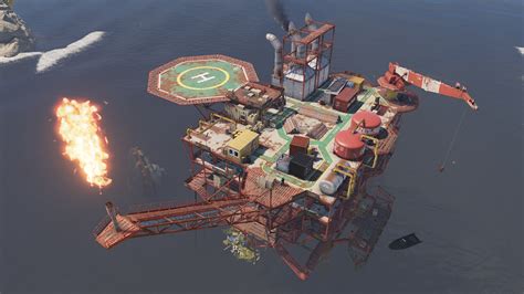 Rust Small Oil Rig Monument Guide Puzzle Crates Timers