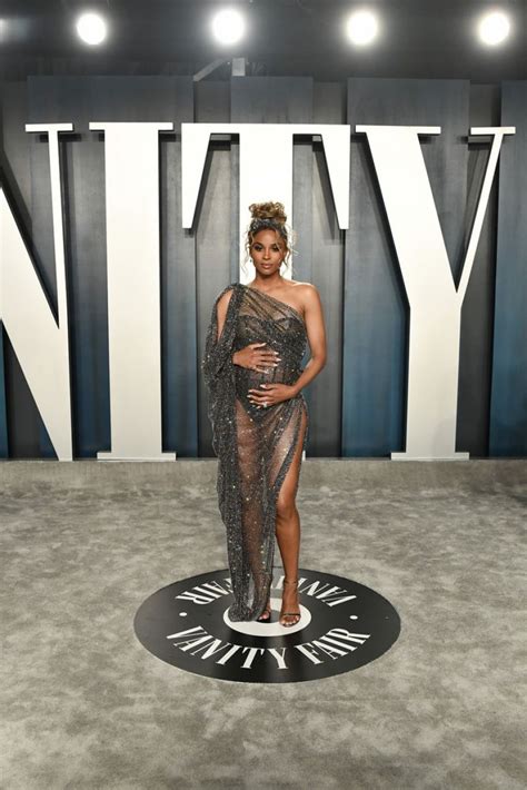 Pregnant Ciara At 2020 Vanity Fair Oscar Party In Beverly Hills 02 09 2020 Hawtcelebs