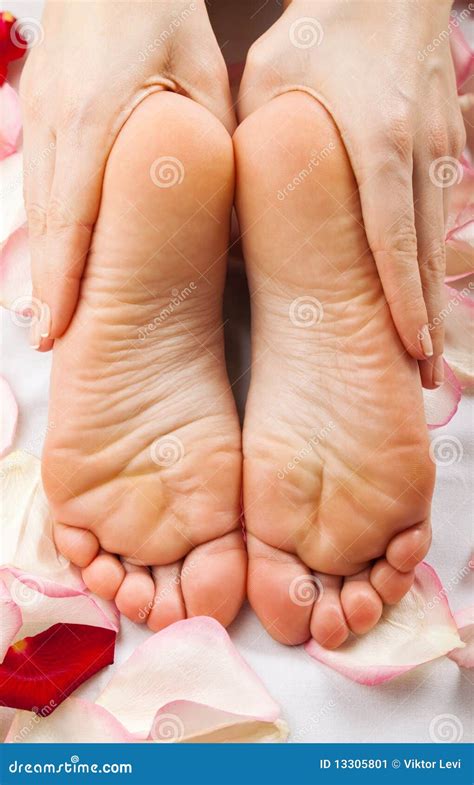 Feet Massage Stock Image Image Of Barefoot Therapy 13305801