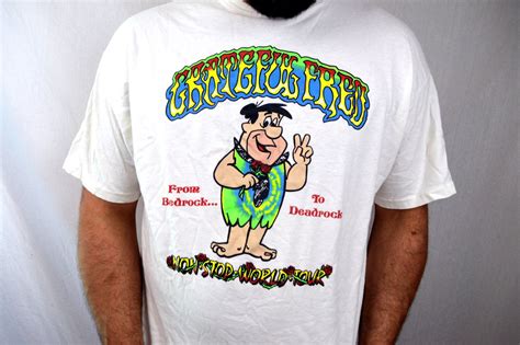 Vintage 1994 90s Fred Flintstone Grateful Dead From Bedrock To Deadrock