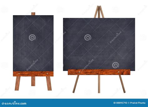 Chalkboard Collection In Wooden Frame Stock Image Image Of Billboard