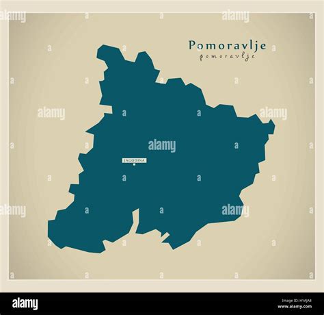 Modern Map Pomoravlje Rs Stock Vector Image And Art Alamy