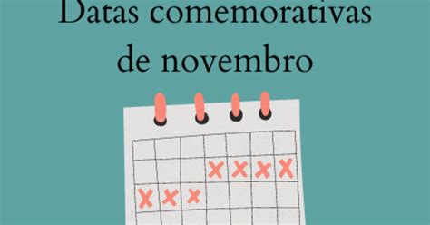 Datas Comemorativas Novembro 2024