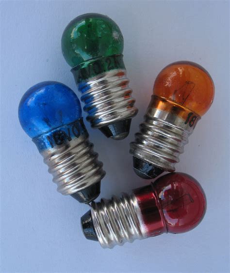 Colored Light Bulbs 6v 18v Dc Select Color Pack Of 10