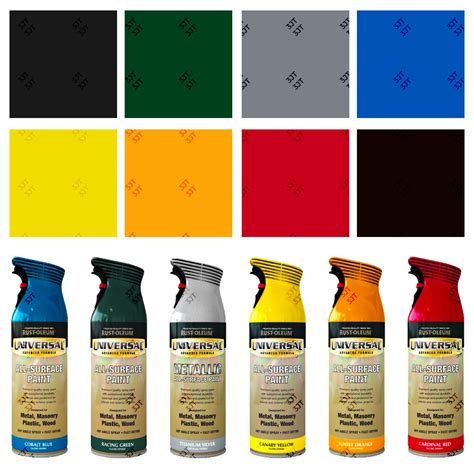 Rust Oleum Universal All Surface Aerosol Spray Paint Hammered Metallic Gloss Ebay