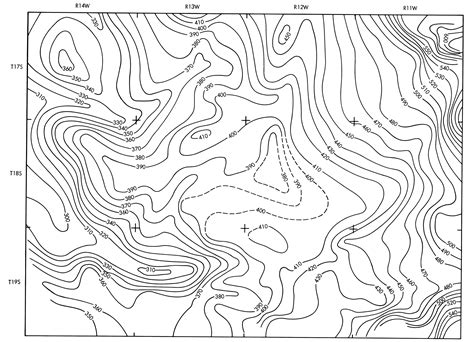 Contour Intervals On A Topographic Map Map