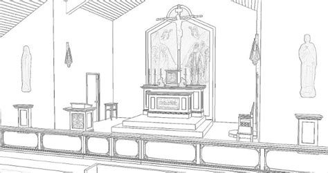 Church Altar Drawing At Explore Collection Of