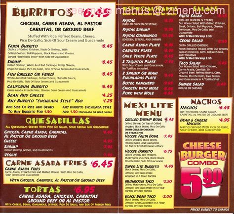 Browse tons of food delivery options, place your order, and. Online Menu of Leos Mexican Grill Restaurant, Long Beach ...