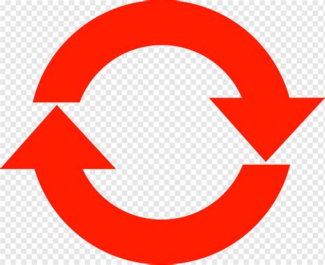 Circle Background Arrow Red Semicircle Recycling Symbol Area Text