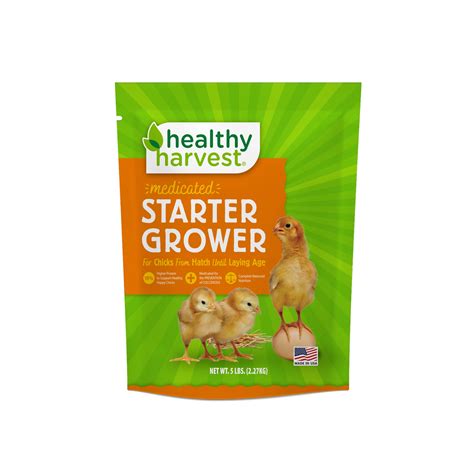Healthy Harvest Medicated Chick Starter Grower Crumble 5 Lbs Petco