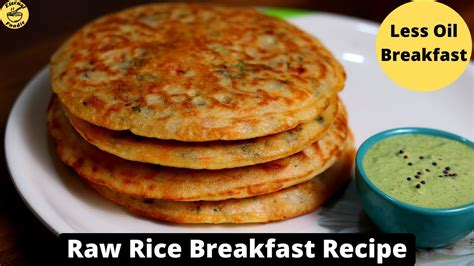 Easy Breakfast Recipe Rice Breakfast Recipe Breakfast Recipes Indian Less Oil Breakfast