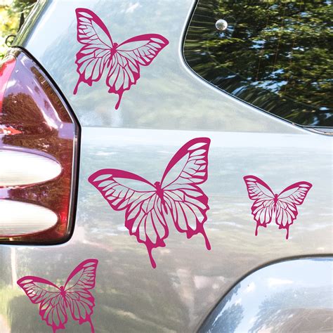 Butterfly Vinyl Decals Car Decals Butterflies 4 Pack Etsy