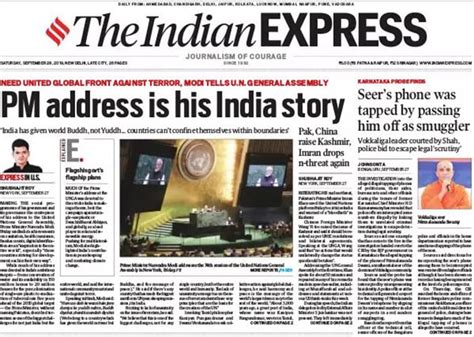 Newspaper Headlines: PM Modi Does Not Mention Pak, Kashmir In UN Speech ...
