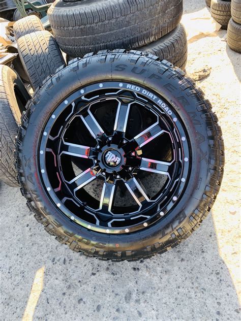 20x10 New Rims And Mud Rt Tires 5 Lug Dodge And Jeep Rubicon For Sale