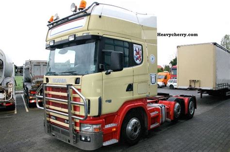 Scania 164l 480 V8 6x2 Topline Jumbolift Steering 2001 Volume Trailer