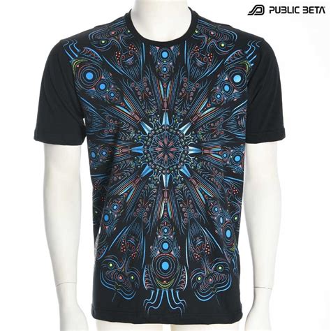 Uv Active Psychedelic T Shirt Psyart On T Shirt
