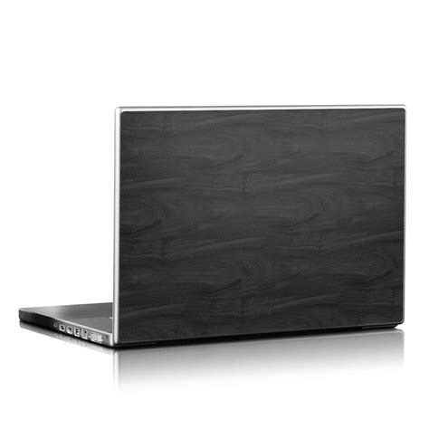 Black Woodgrain Laptop Skin Covers Any Laptop Custom Size For Your