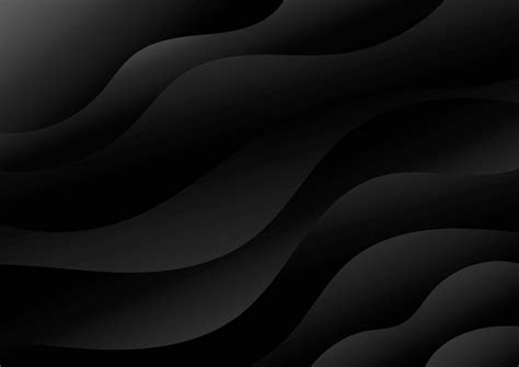 Abstract Modern Black Dynamic Wave Layer Background And Texture
