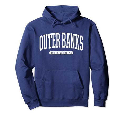 Outer Banks Hoodie Sweatshirt College University Style Nc Us Ln Lntee