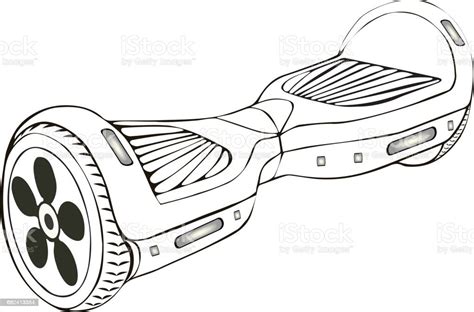 Hoverboard Isolated On White Backgroundvector Illustration Stock Illustration - Download Image