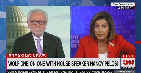 Nancy Pelosi Scolds Wolf Blitzer In Tense Segment On Stimulus